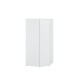 Eckkleiderschrank >LISSON< in Weiss - 92,2x193,7x92,2cm (BxHxT)