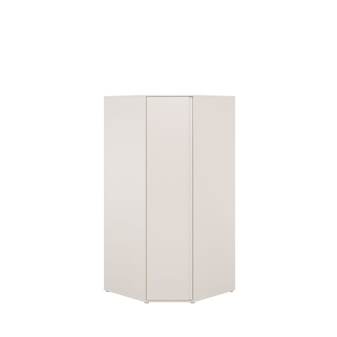 Eckkleiderschrank >LISSON< in Sand - 92,2x193,7x92,2cm (BxHxT)