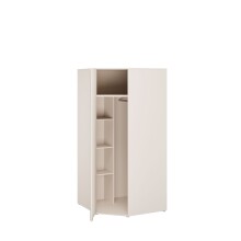 Eckkleiderschrank >LISSON< in Sand - 92,2x193,7x92,2cm (BxHxT)