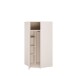 Eckkleiderschrank >LISSON< in Sand - 92,2x193,7x92,2cm (BxHxT)