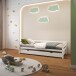 Bett >Athen< inkl. Lattenrost, Weiß, Kiefer massiv - 208x60x98cm (BxHxT)