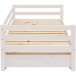 Bett >Athen< inkl. Lattenrost, Weiß, Kiefer massiv - 208x60x98cm (BxHxT)