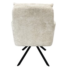 Armlehnstuhl >Barcalona< (2er-Set) in Weiß, Stoff - 61x87x68cm (BxHxT)
