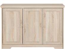 Sideboard >Nantes< 3 Türen, 4 Fächer, Eiche Dekor - 118x80x39cm (BxHxT)