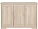 Sideboard >Nantes< 3 Türen, 4 Fächer, Eiche Dekor - 118x80x39cm (BxHxT)