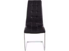 Freischwinger >Lyon< (4er-Set) in Schwarz, PU - 52x101x54cm (BxHxT)