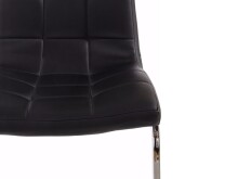 Freischwinger >Lyon< (4er-Set) in Schwarz, PU - 52x101x54cm (BxHxT)