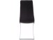 Freischwinger >Lyon< (4er-Set) in Schwarz, PU - 52x101x54cm (BxHxT)