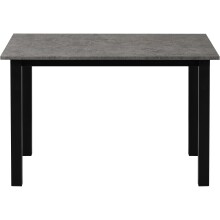 Esstisch >Duisburg< in Grau Beton-Dekor, MDF - 120x76x80cm (BxHxT)