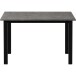Esstisch >Duisburg< in Grau Beton-Dekor, MDF - 120x76x80cm (BxHxT)