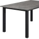 Esstisch >Duisburg< in Grau Beton-Dekor, MDF - 120x76x80cm (BxHxT)