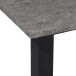 Esstisch >Duisburg< in Grau Beton-Dekor, MDF - 120x76x80cm (BxHxT)