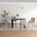 Esstisch >Duisburg< in Grau Beton-Dekor, MDF - 120x76x80cm (BxHxT)
