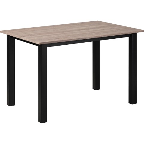 Esstisch >Duisburg< in Eicher Dekor braun, MDF - 120x76x80cm (BxHxT)