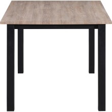 Esstisch >Duisburg< in Eicher Dekor braun, MDF - 120x76x80cm (BxHxT)