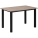 Esstisch >Duisburg< in Eicher Dekor braun, MDF - 120x76x80cm (BxHxT)