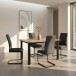 Esstisch >Duisburg< in Eicher Dekor braun, MDF - 120x76x80cm (BxHxT)