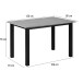 Esstisch >Duisburg< in Eicher Dekor braun, MDF - 120x76x80cm (BxHxT)