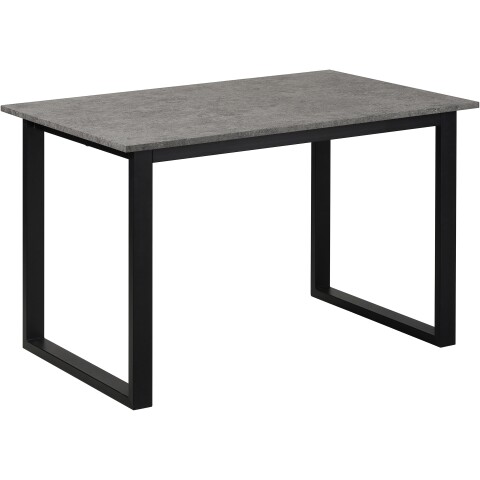 Esstisch >Luxembourg< in Beton Dekor grau, MDF - 120x76x80cm (BxHxT)