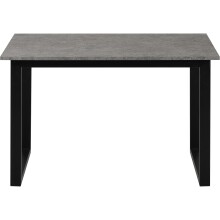 Esstisch >Luxembourg< in Beton Dekor grau, MDF - 120x76x80cm (BxHxT)