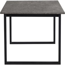 Esstisch >Luxembourg< in Beton Dekor grau, MDF - 120x76x80cm (BxHxT)