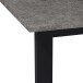 Esstisch >Luxembourg< in Beton Dekor grau, MDF - 120x76x80cm (BxHxT)