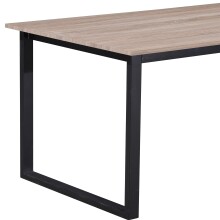 Esstisch >Luxembourg< in Eiche Dekor braun, MDF - 120x76x80cm (BxHxT)