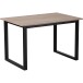 Esstisch >Luxembourg< in Eiche Dekor braun, MDF - 120x76x80cm (BxHxT)