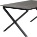 Esstisch >Istanbul< in Beton Dekor grau, MDF - 120x76x80cm (BxHxT)