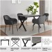 Esstisch >Istanbul< in Beton Dekor grau, MDF - 120x76x80cm (BxHxT)