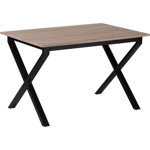Esstisch >Istanbul< in Eiche Dekor braun, MDF - 80x76x120cm (BxHxT)