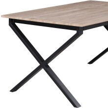 Esstisch >Istanbul< in Eiche Dekor braun, MDF - 80x76x120cm (BxHxT)
