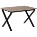 Esstisch >Istanbul< in Eiche Dekor braun, MDF - 80x76x120cm (BxHxT)
