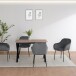 Esstisch >Istanbul< in Eiche Dekor braun, MDF - 80x76x120cm (BxHxT)