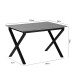 Esstisch >Istanbul< in Eiche Dekor braun, MDF - 80x76x120cm (BxHxT)