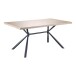 Esstisch >Lisboa< in Eiche Dekor , MDF/Metall - 160x76x90cm (BxHxT)