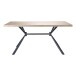 Esstisch >Lisboa< in Eiche Dekor , MDF/Metall - 160x76x90cm (BxHxT)