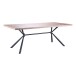 Esstisch >Lisboa< in Eiche Dekor, MDF/Metall - 200x76x100cm (BxHxT)