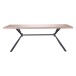 Esstisch >Lisboa< in Eiche Dekor, MDF/Metall - 200x76x100cm (BxHxT)