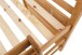 Hochbett >Athen< in Natur, Kiefer - 208x111x103cm (BxHxT)