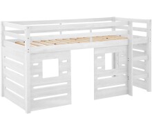Hochbett >Athen< in Weiß, Kiefer -...