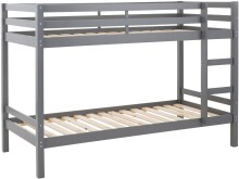 Etagenbett >Athen< inkl. Lattenrost, Kiefer grau -...