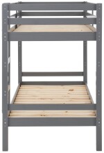 Etagenbett >Athen< inkl. Lattenrost, Kiefer grau - 208x143x103cm (BxHxT)