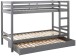 Etagenbett >Athen< inkl. Lattenrost, Kiefer grau - 208x143x103cm (BxHxT)