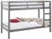 Etagenbett >Athen< inkl. Lattenrost, Kiefer grau - 208x143x103cm (BxHxT)