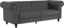 Schlafsofa >Firenze< in Grau, Polyurethan -...