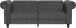 Schlafsofa >Firenze< in Grau, Polyurethan - 236x83x87cm (BxHxT)