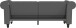 Schlafsofa >Firenze< in Grau, Polyurethan - 236x83x87cm (BxHxT)