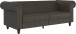 Schlafsofa >Firenze< in Grau, Mikrofaser - 236x83x87cm (BxHxT)