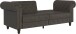 Schlafsofa >Firenze< in Grau, Mikrofaser - 236x83x87cm (BxHxT)